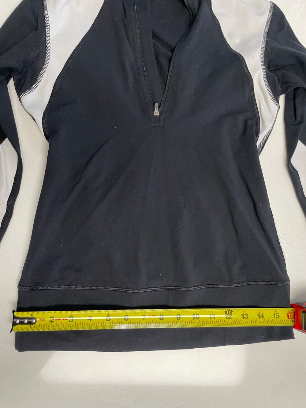 lululemon athletica Black and White Quarter-Zip Pullover Sweater - Picture 4 of 6